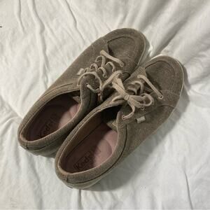 Keds classic versatile comfortable tan canvas lace-up sneakers womens size 11